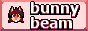 My 88x31 button. It has the text "bunny beam" on it.